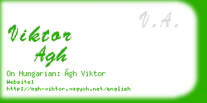 viktor agh business card